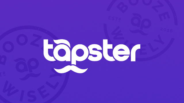 Tapster logo depicts a bespectacled bartender with a raised eyebrow.